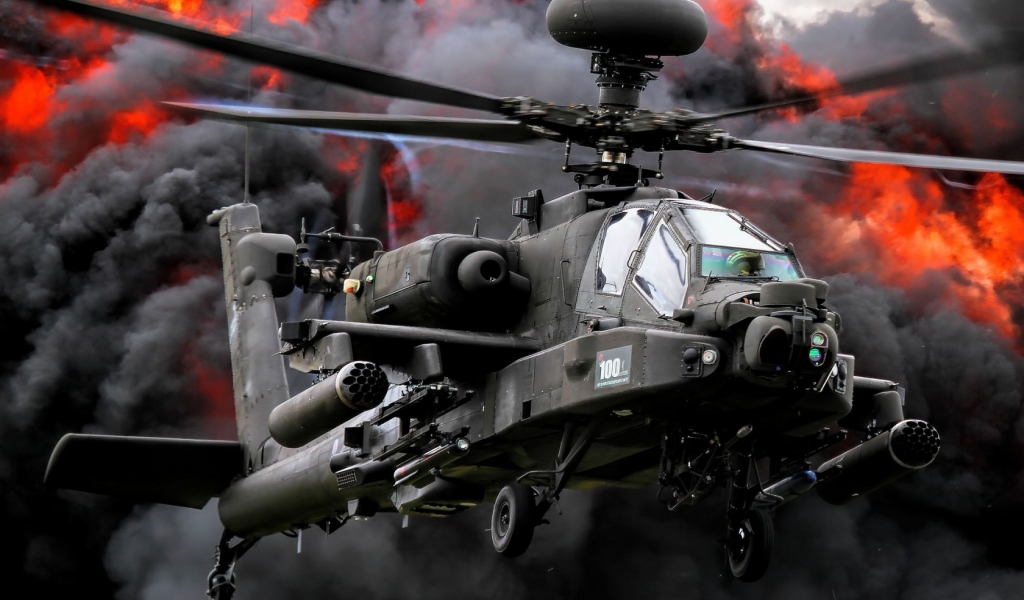 Boeing AH 64 Apache for 1024 x 600 widescreen resolution