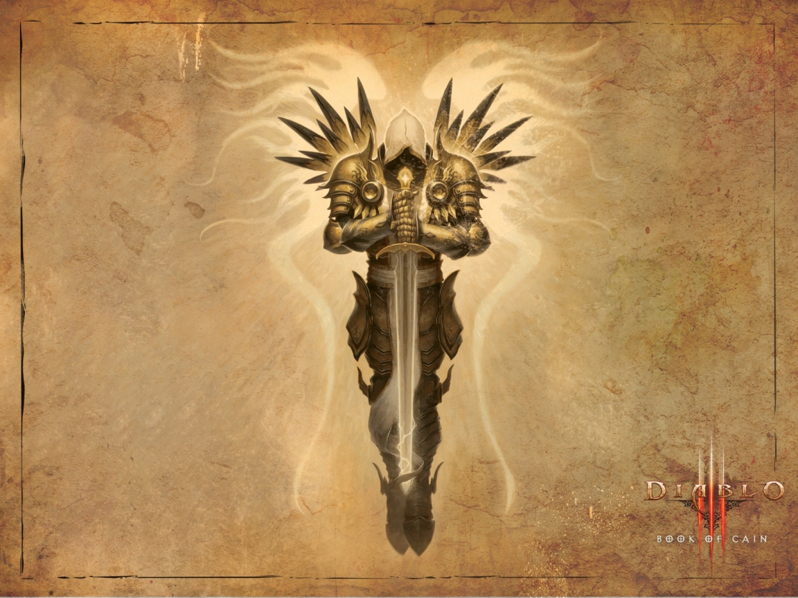 Book of Cain Diablo 3 for 1152 x 864 resolution