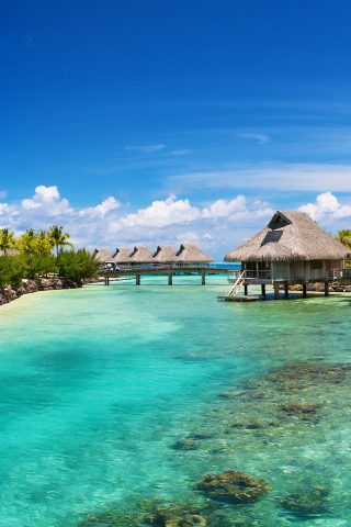 Bora Bora Hilton for 320 x 480 iPhone resolution