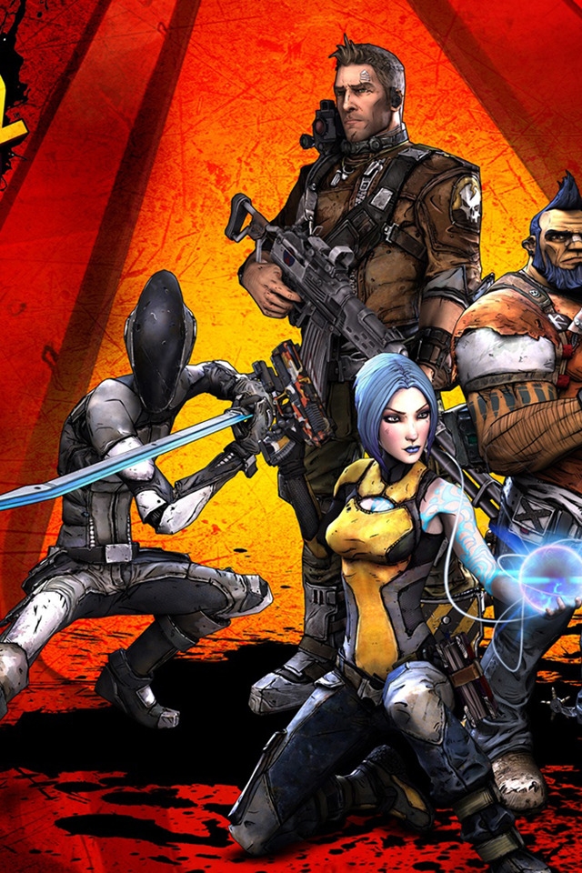 Borderlands 2 Characters for 640 x 960 iPhone 4 resolution