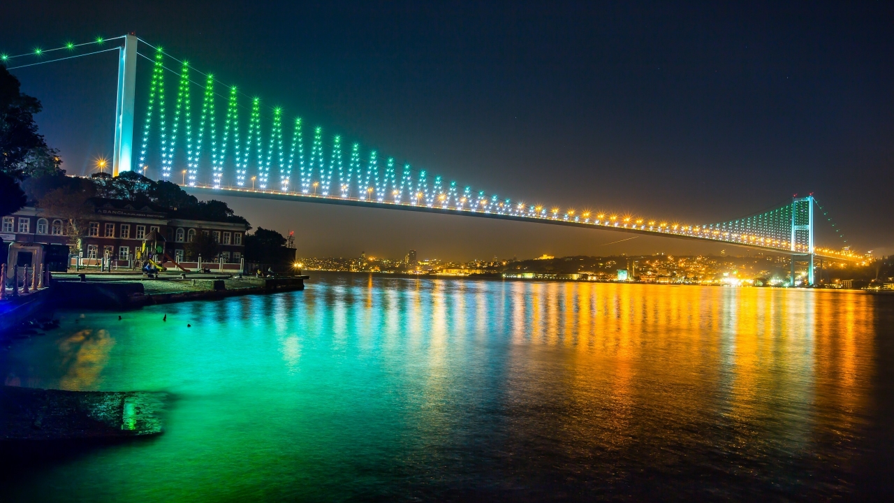 Bosphorus Bridge Istanbul for 1280 x 720 HDTV 720p resolution