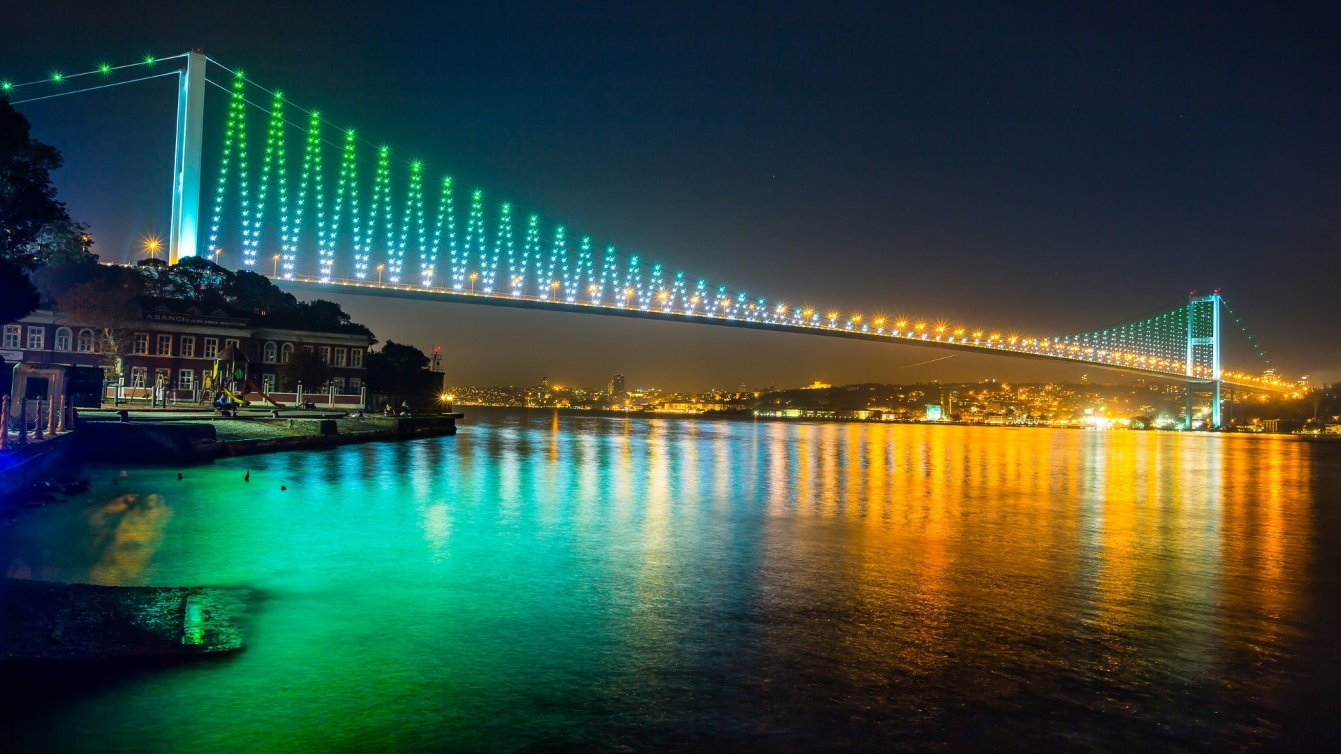 Bosphorus Bridge Istanbul for 1920 x 1080 HDTV 1080p resolution