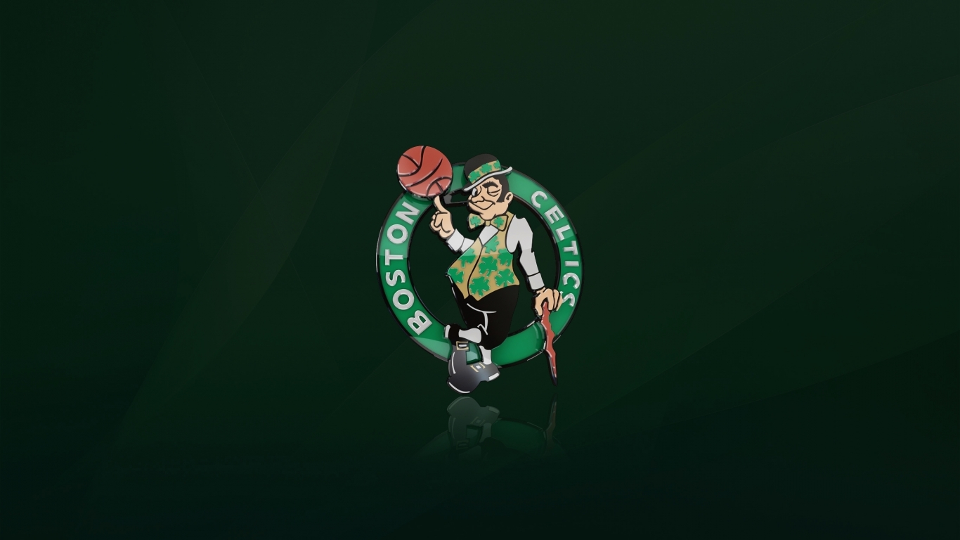 Boston Celtics Logo for 1366 x 768 HDTV resolution