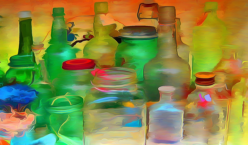 Bottles and Jars for 1024 x 600 widescreen resolution