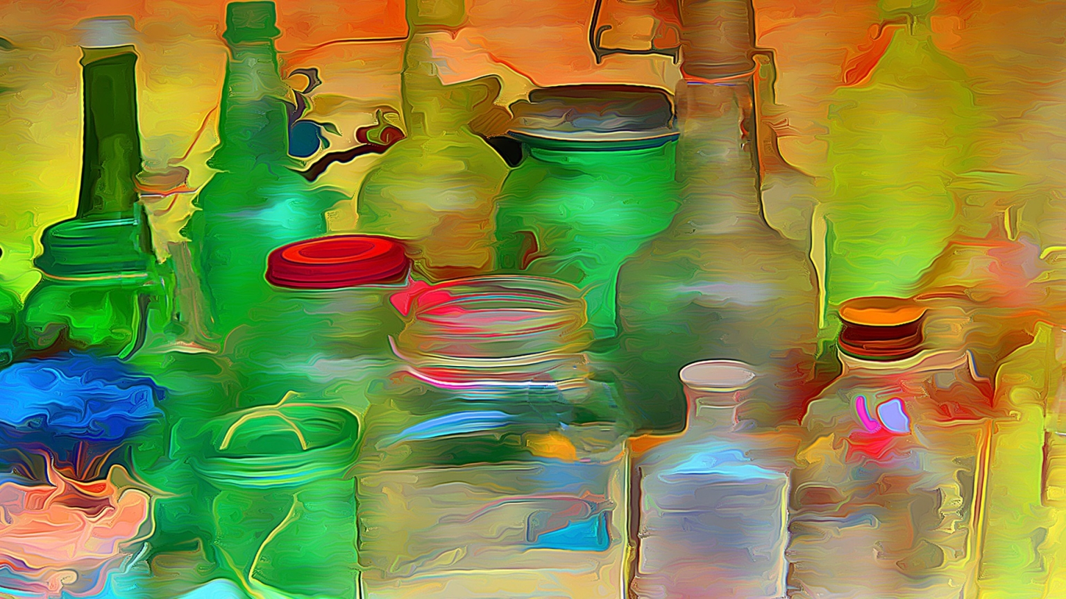 Bottles and Jars for 1536 x 864 HDTV resolution