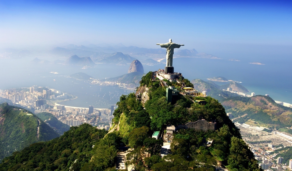 Brazil Jesus Christ Statue for 1024 x 600 widescreen resolution