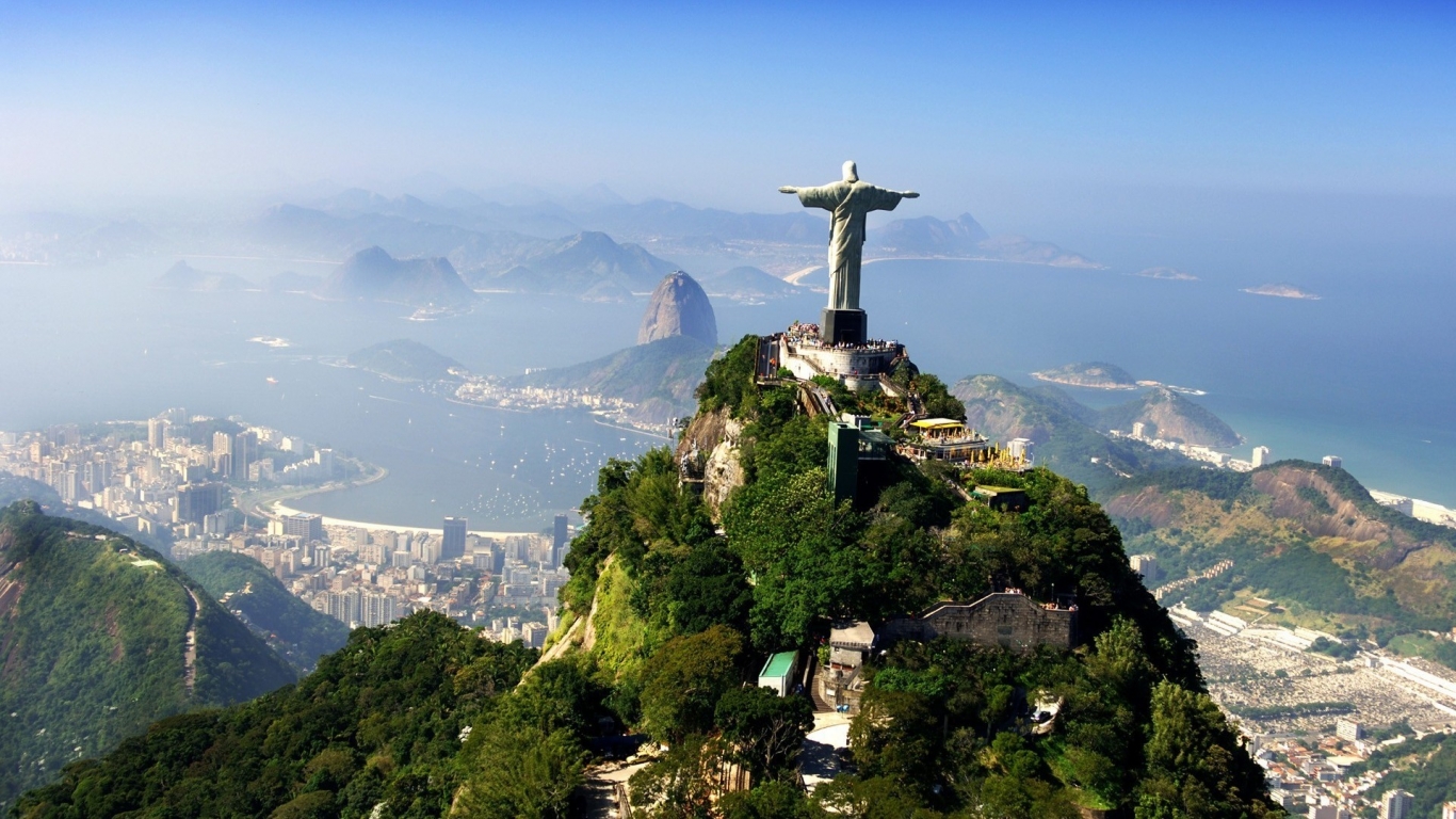 Brazil Jesus Christ Statue for 1366 x 768 HDTV resolution