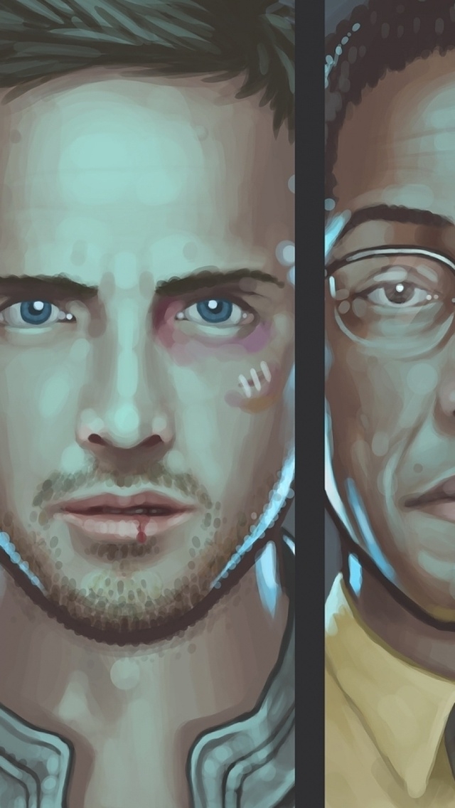 Breaking Bad Characters Artwork for 640 x 1136 iPhone 5 resolution