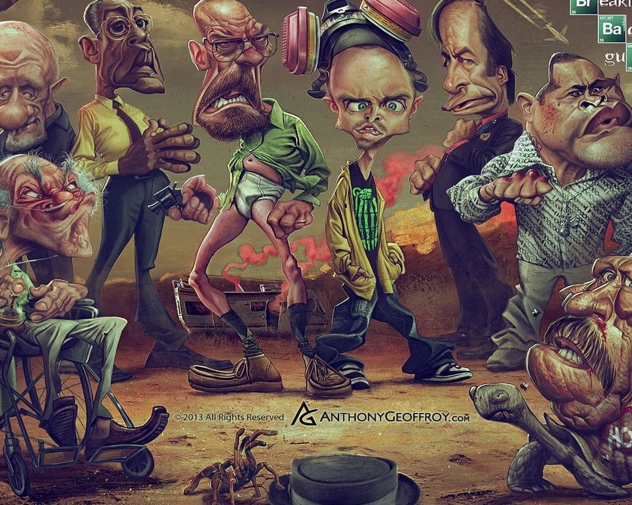 Breaking Bad Guys for 1280 x 1024 resolution