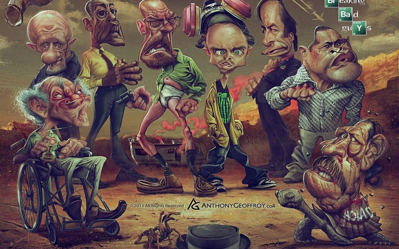 Breaking Bad Guys for 1280 x 800 widescreen resolution
