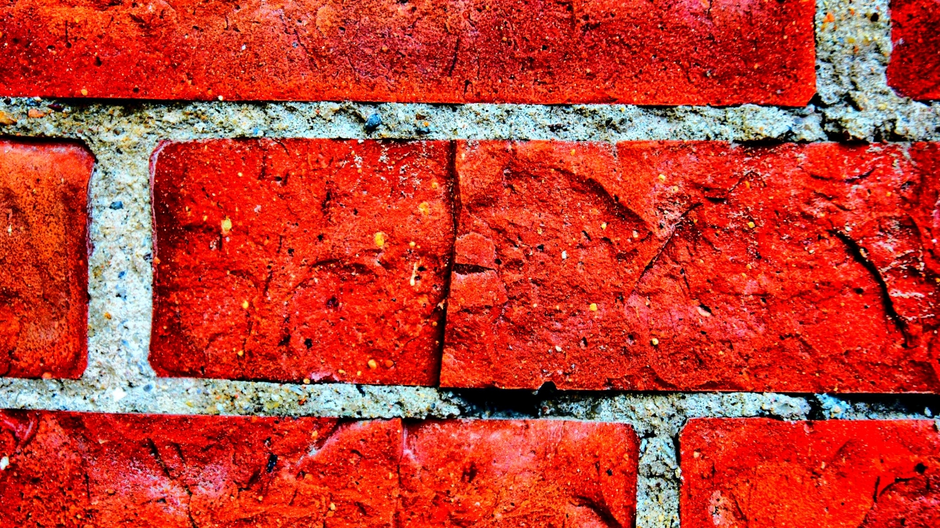 Brick Wall for 1366 x 768 HDTV resolution