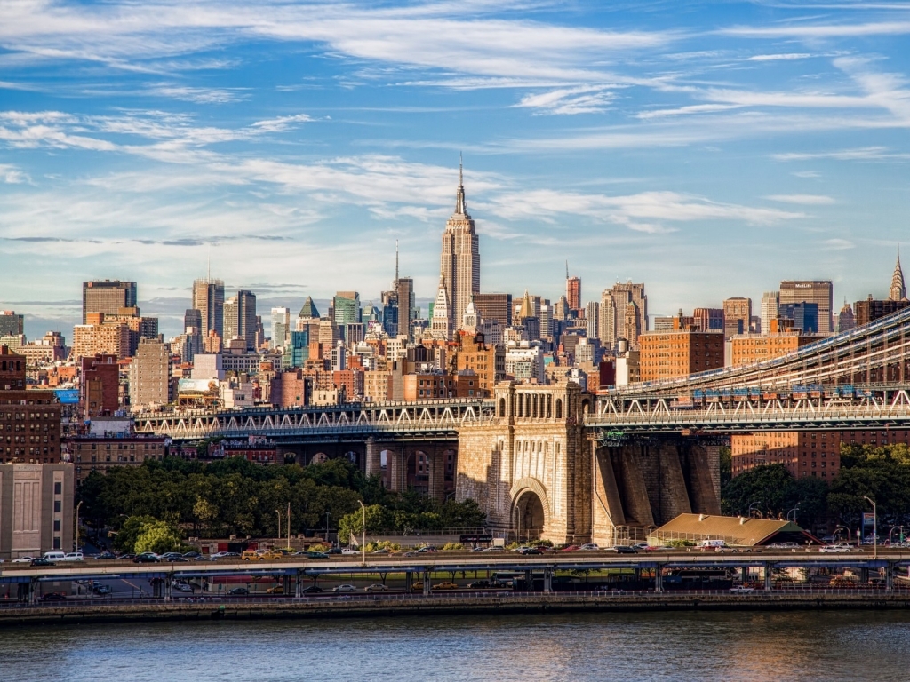 Brooklyn Bridge Manhattan for 1024 x 768 resolution