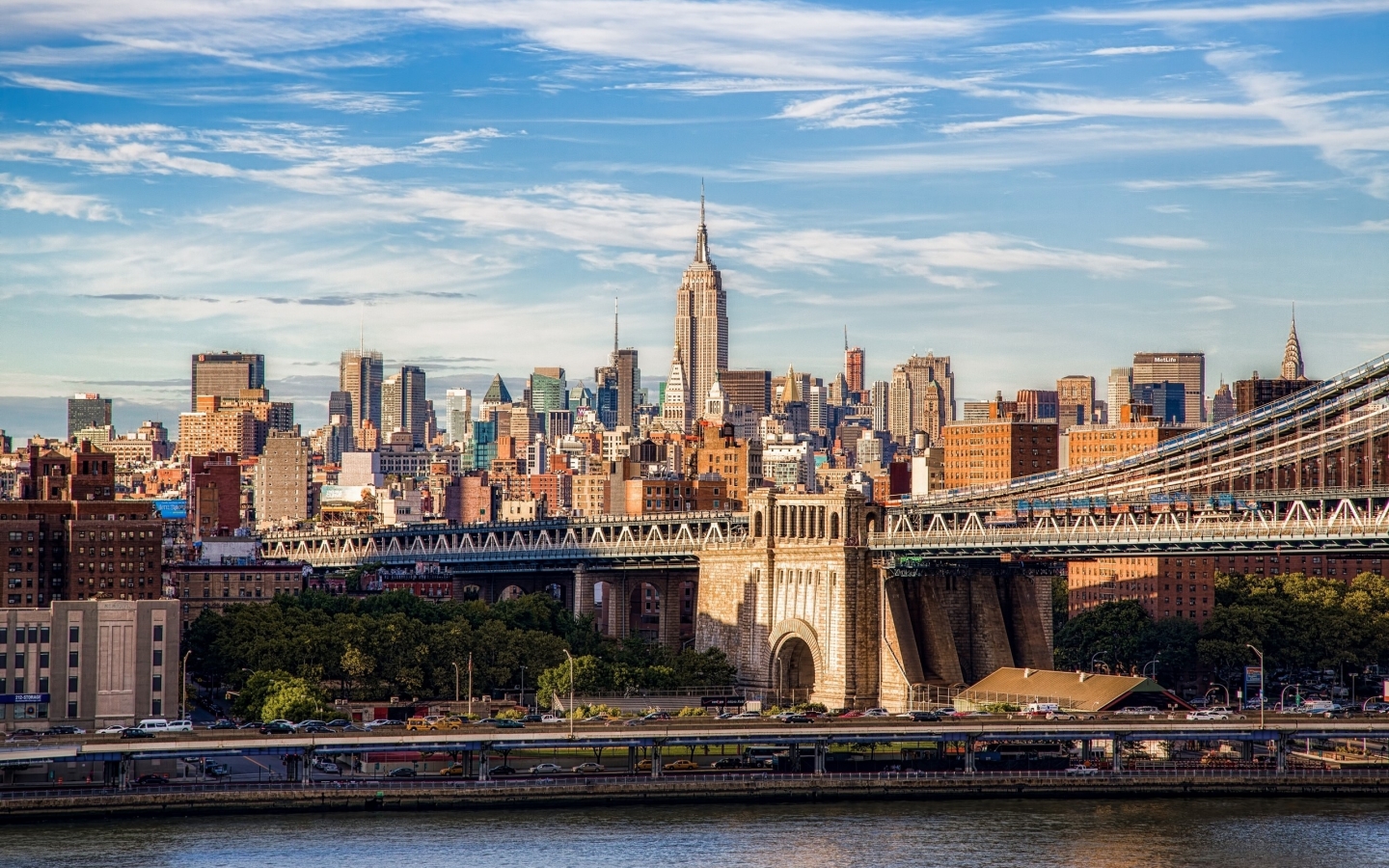 Brooklyn Bridge Manhattan for 1440 x 900 widescreen resolution