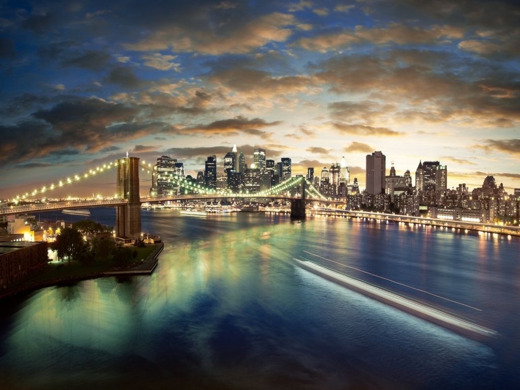 Brooklyn Bridge New York for 1024 x 768 resolution