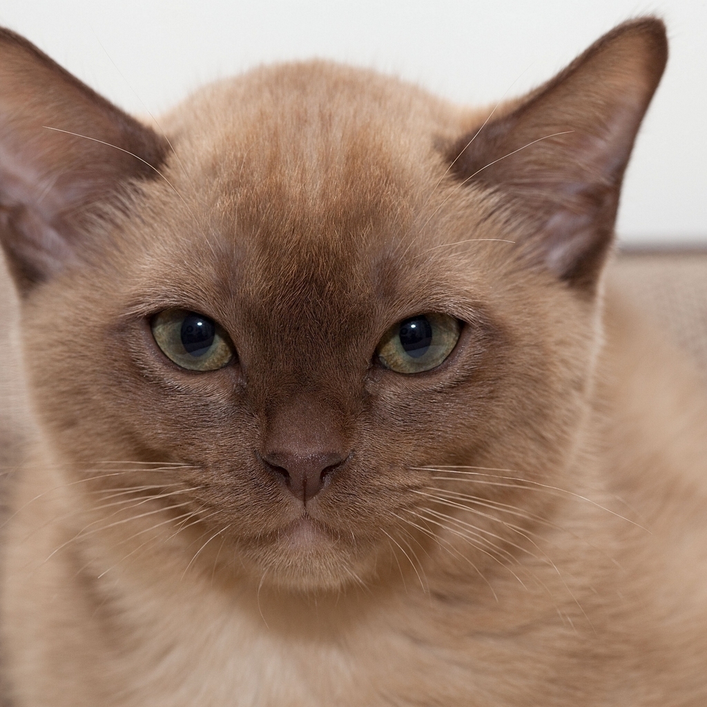 Brown British Burmese Cat for 1024 x 1024 iPad resolution
