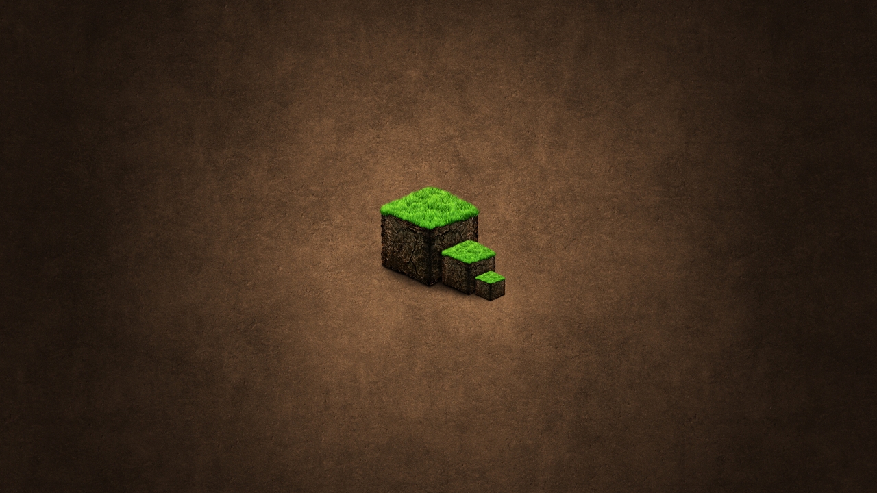 Brown Minecraft for 1280 x 720 HDTV 720p resolution