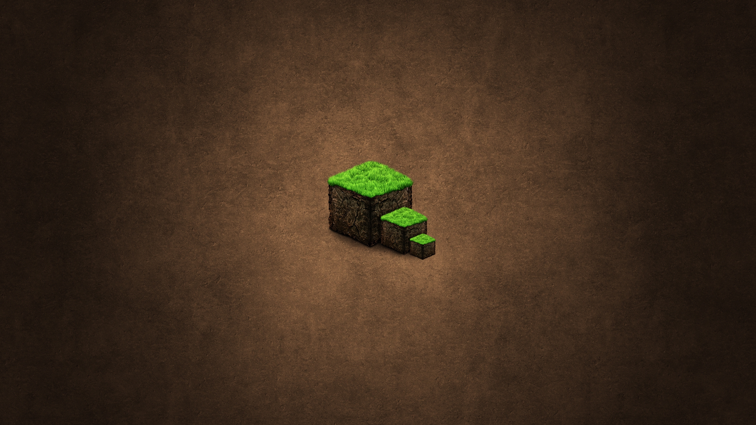 Brown Minecraft for 2560x1440 HDTV resolution