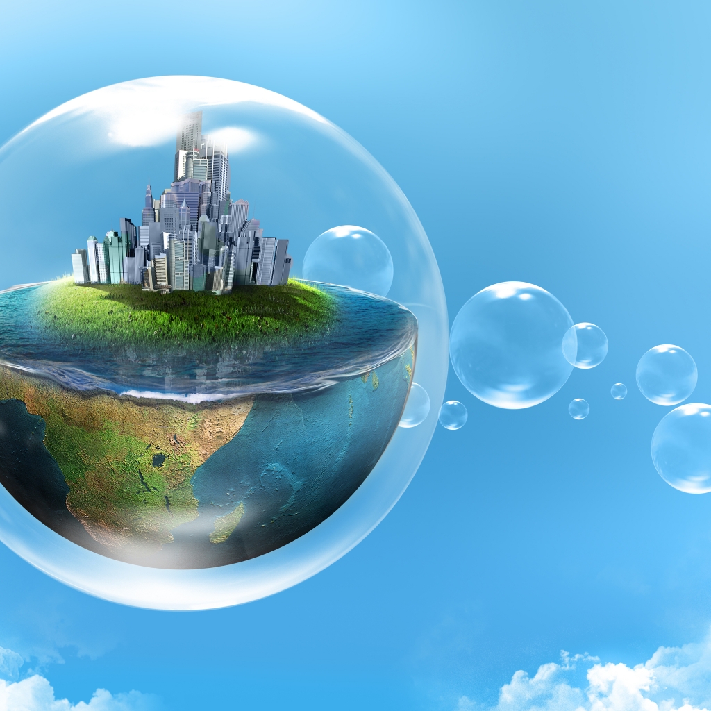 Bubble World for 1024 x 1024 iPad resolution