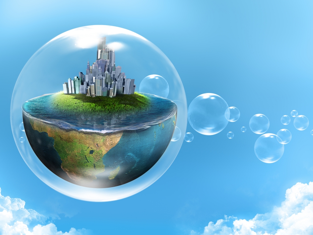 Bubble World for 1024 x 768 resolution