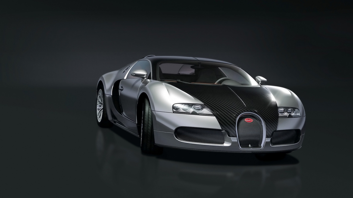 Bugatti EB 16.4 Veyron Pur Sang 2008 - Front Angle for 1366 x 768 HDTV resolution
