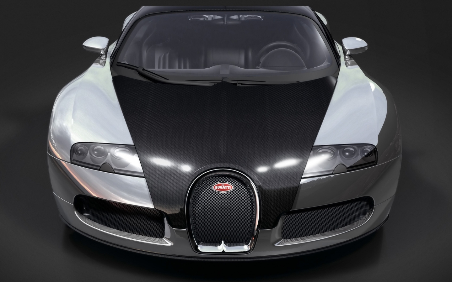Bugatti EB 16.4 Veyron Pur Sang 2008 - Front Closeup for 1440 x 900 widescreen resolution