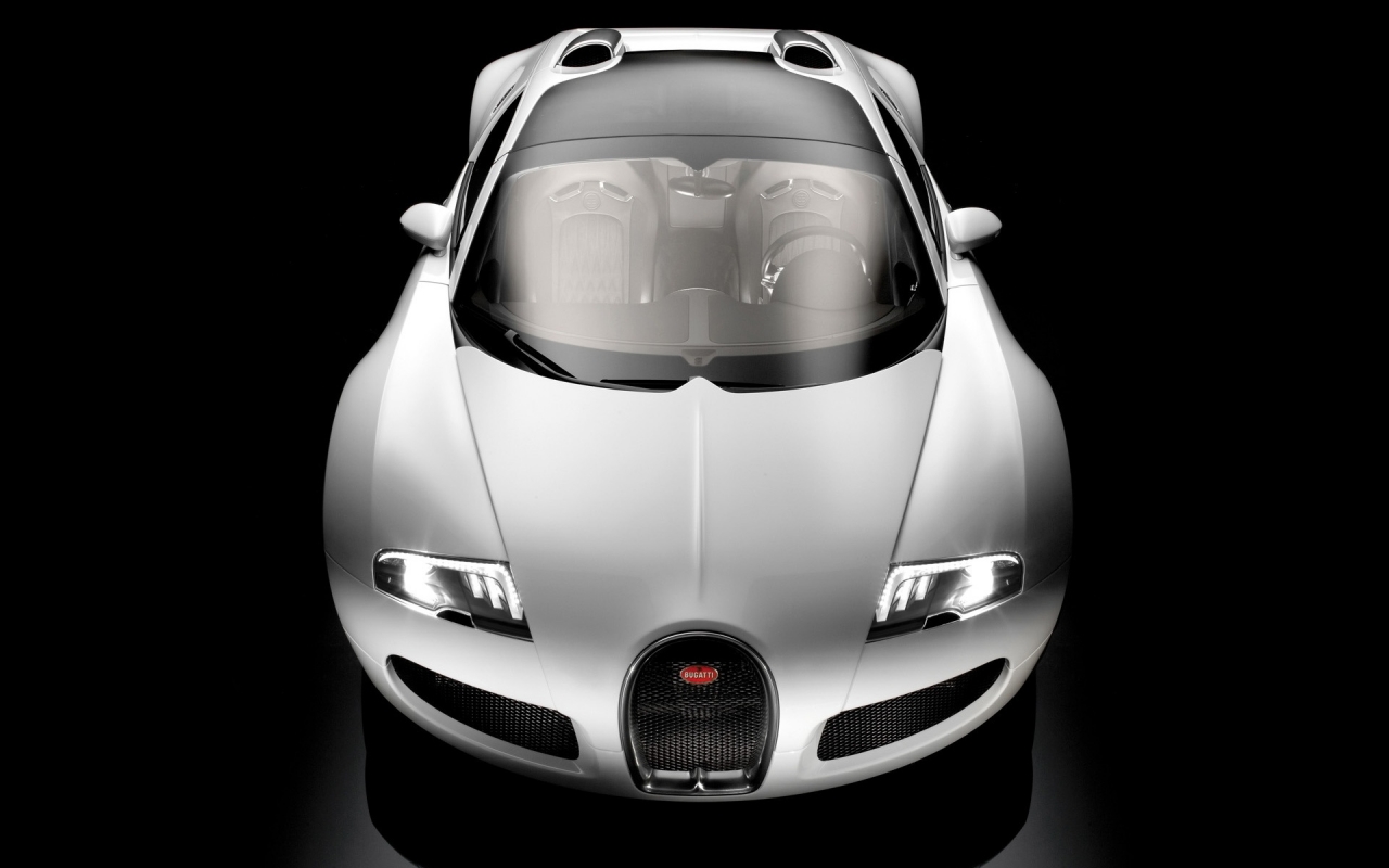 Bugatti Veyron 16.4 Grand Sport 2009 - Front Top Studio for 1280 x 800 widescreen resolution