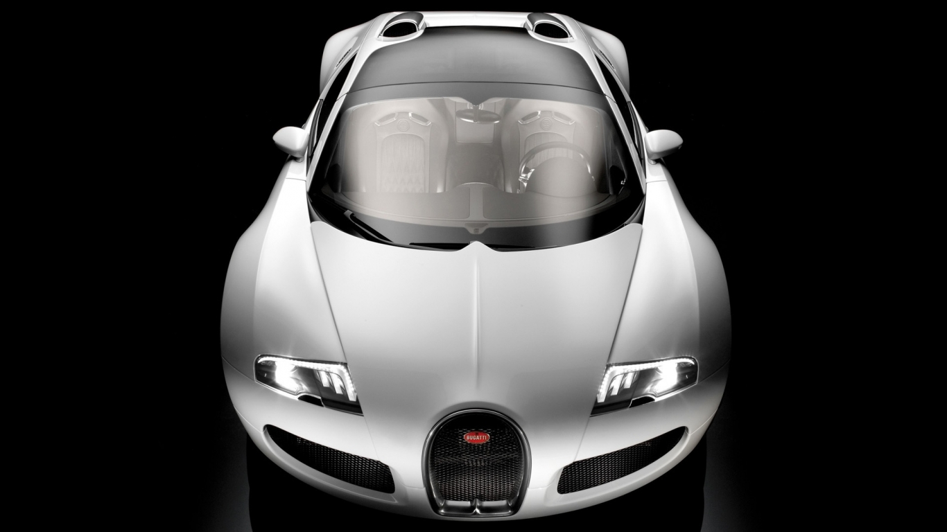 Bugatti Veyron 16.4 Grand Sport 2009 - Front Top Studio for 1366 x 768 HDTV resolution