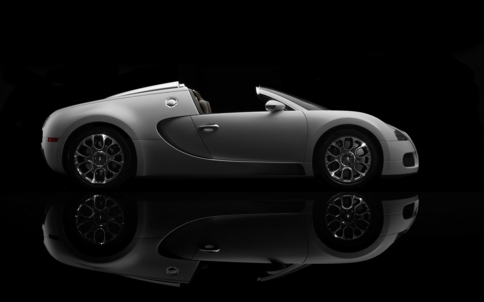Bugatti Veyron 16.4 Grand Sport Production 2009 Version - Side Topless for 1680 x 1050 widescreen resolution