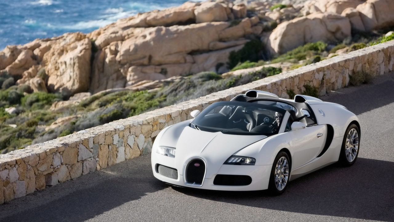 Bugatti Veyron 16.4 Grand Sport Production Version 2009 for 1280 x 720 HDTV 720p resolution