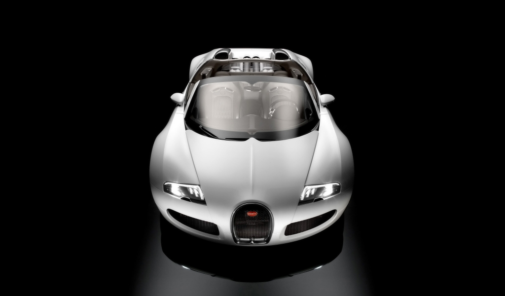 Bugatti Veyron 16.4 Grand Sport Production Version 2009 - Studio Front Top for 1024 x 600 widescreen resolution