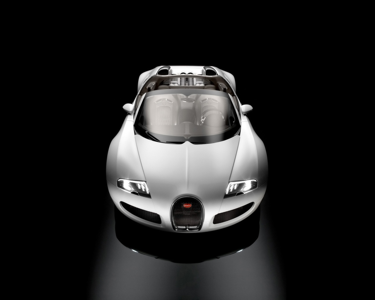 Bugatti Veyron 16.4 Grand Sport Production Version 2009 - Studio Front Top for 1280 x 1024 resolution