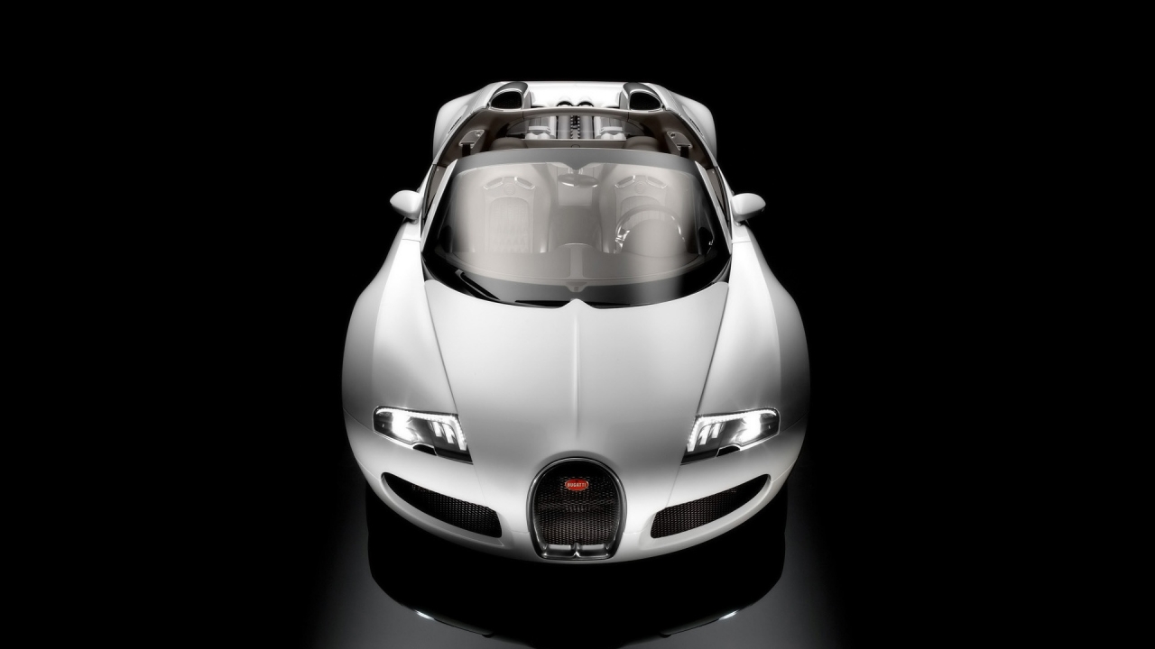 Bugatti Veyron 16.4 Grand Sport Production Version 2009 - Studio Front Top for 1280 x 720 HDTV 720p resolution