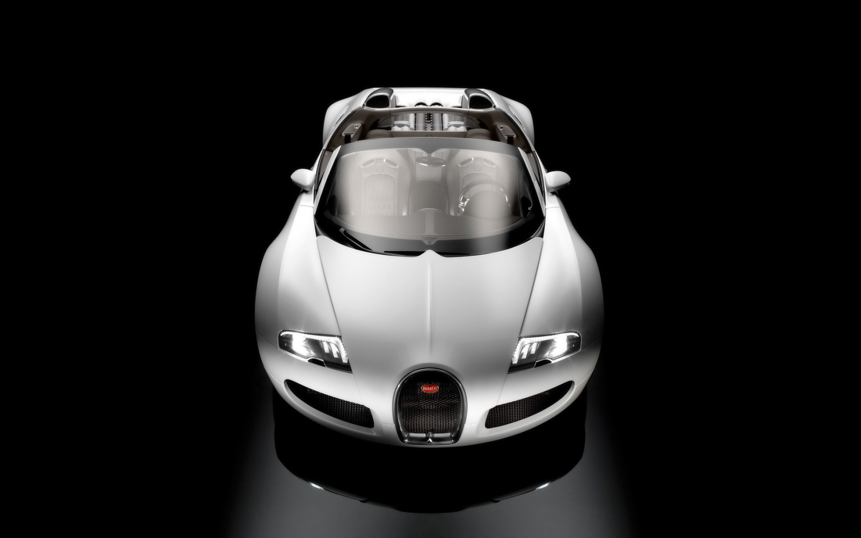 Bugatti Veyron 16.4 Grand Sport Production Version 2009 - Studio Front Top for 1680 x 1050 widescreen resolution