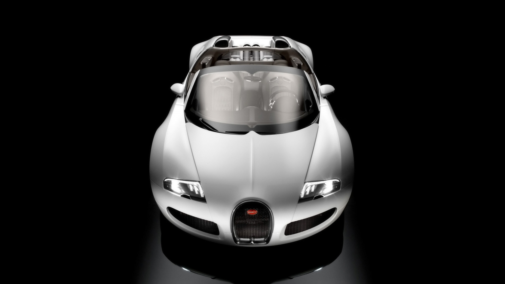Bugatti Veyron 16.4 Grand Sport Production Version 2009 - Studio Front Top for 1680 x 945 HDTV resolution