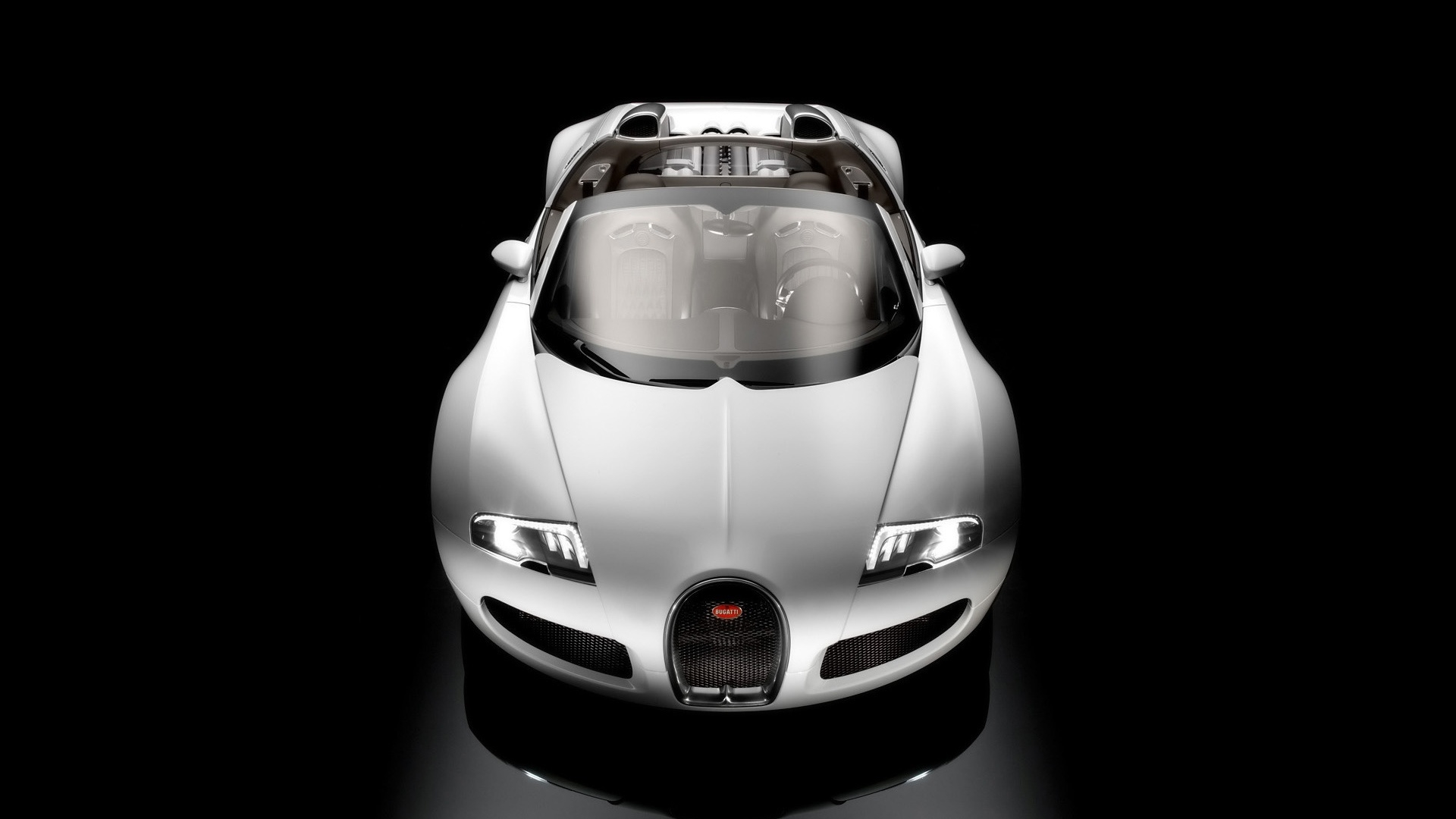 Bugatti Veyron 16.4 Grand Sport Production Version 2009 - Studio Front Top for 1920 x 1080 HDTV 1080p resolution