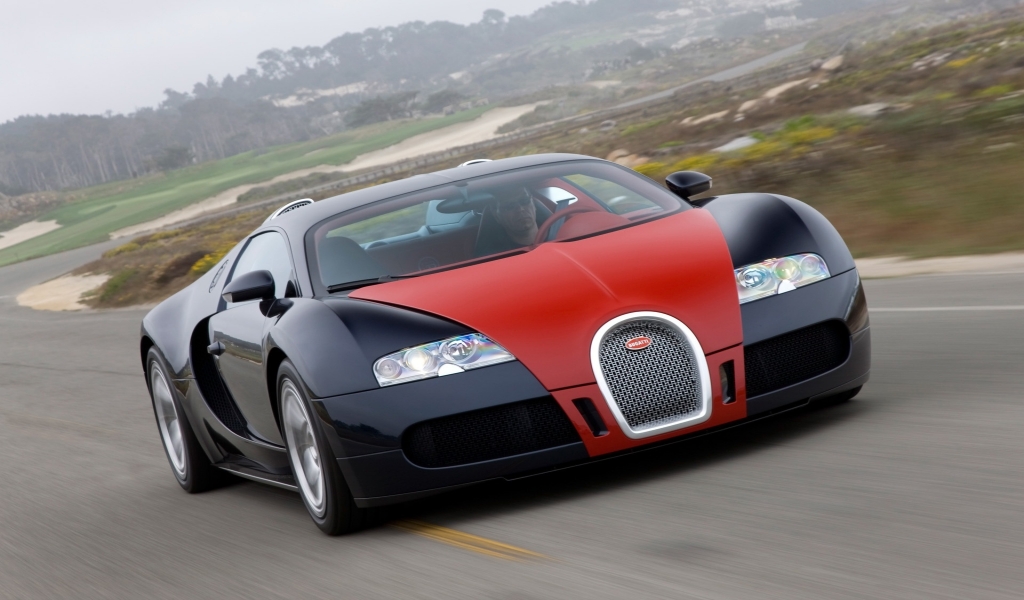 Bugatti Veyron Fbg 2009 par Hermes New Color Combinations - Speed 4 for 1024 x 600 widescreen resolution