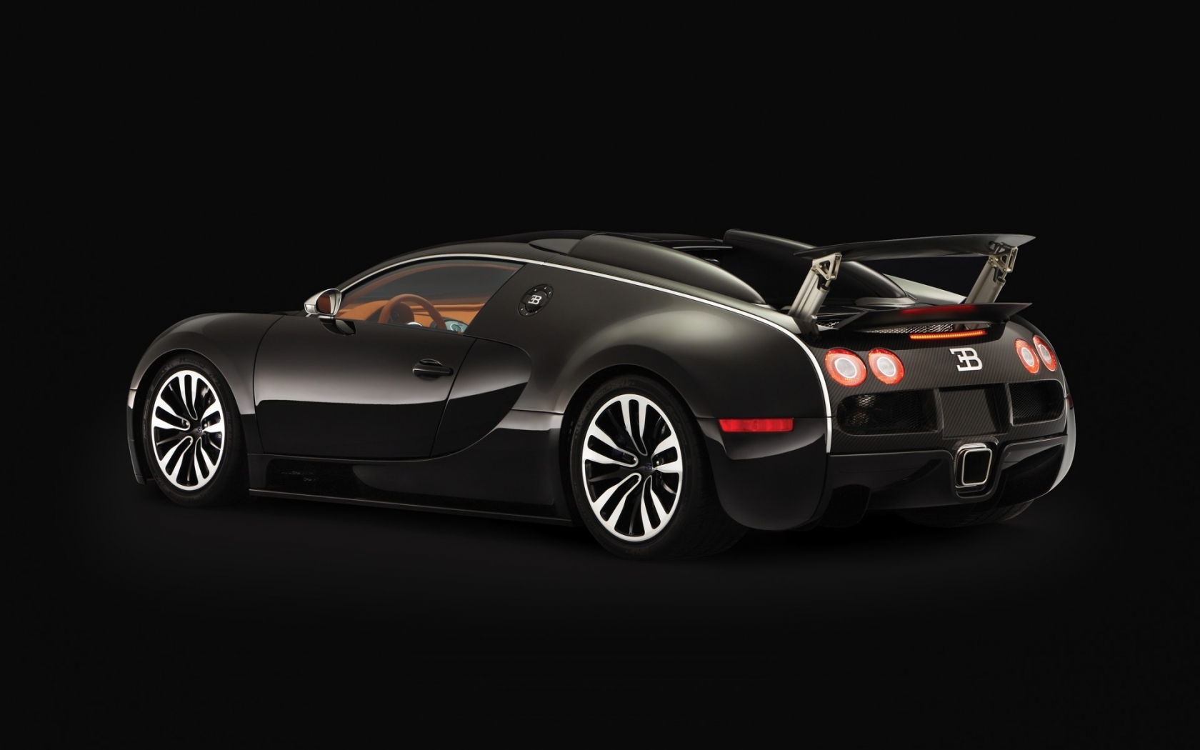 Bugatti Veyron Sang Noir 2008 - Rear Angle for 1680 x 1050 widescreen resolution