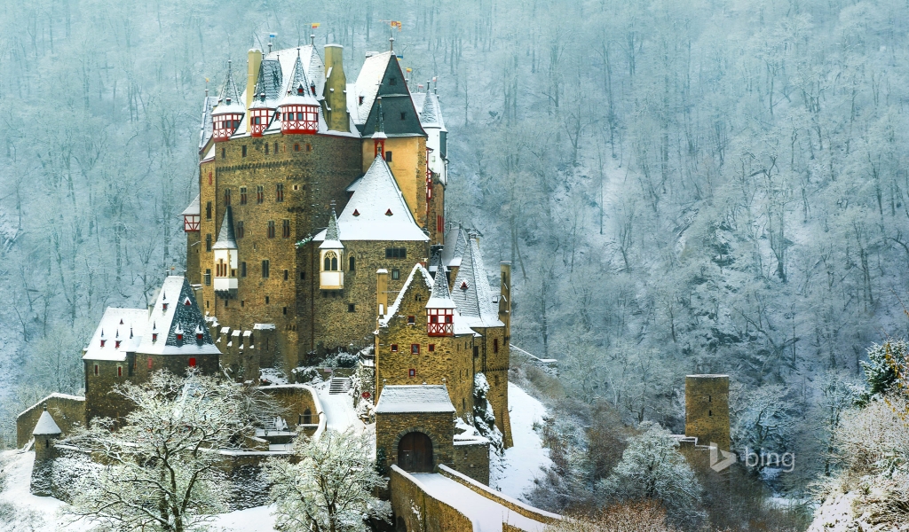 Burg Eltz Castle Germany for 1024 x 600 widescreen resolution