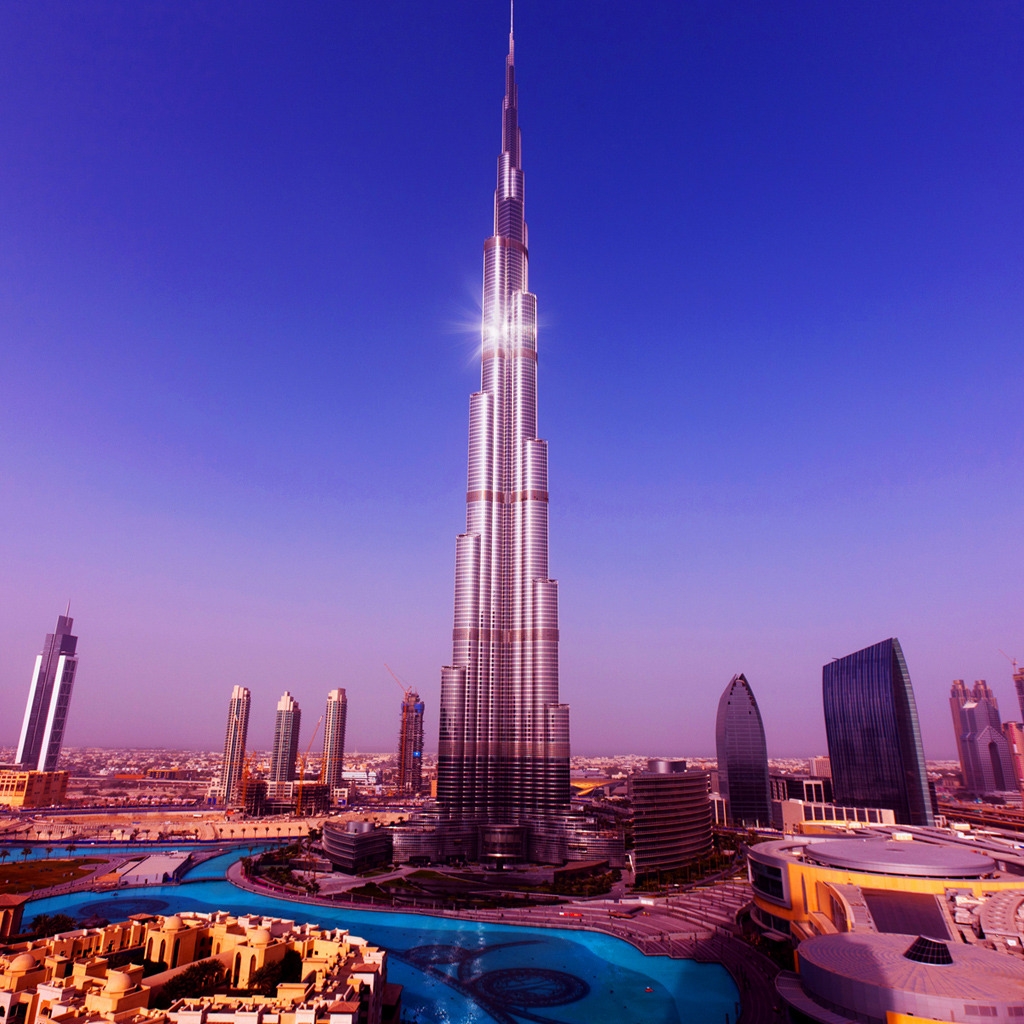 Burj Khalifa Tower Dubai for 1024 x 1024 iPad resolution