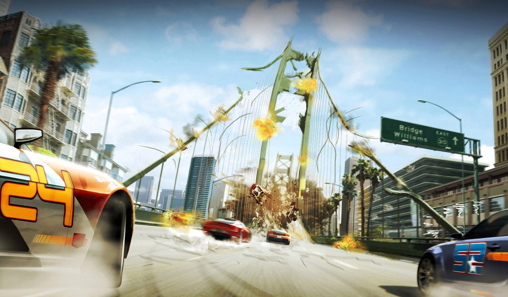Burnout Paradise for 1024 x 600 widescreen resolution