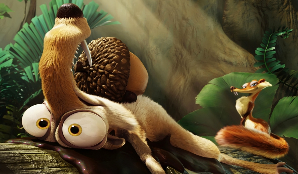 Busted Scrat for 1024 x 600 widescreen resolution