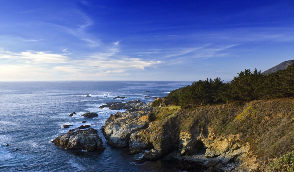 California Coast for 1024 x 600 widescreen resolution