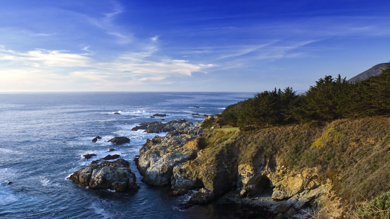 California Coast for 1280 x 720 HDTV 720p resolution