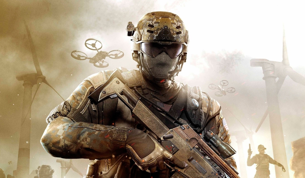 Call of Duty Black Ops 2 Soldier for 1024 x 600 widescreen resolution