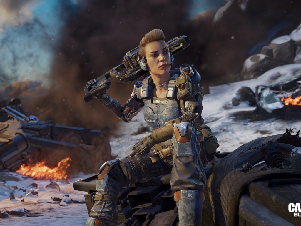 Call of Duty Black Ops 3 Girl for 1024 x 768 resolution