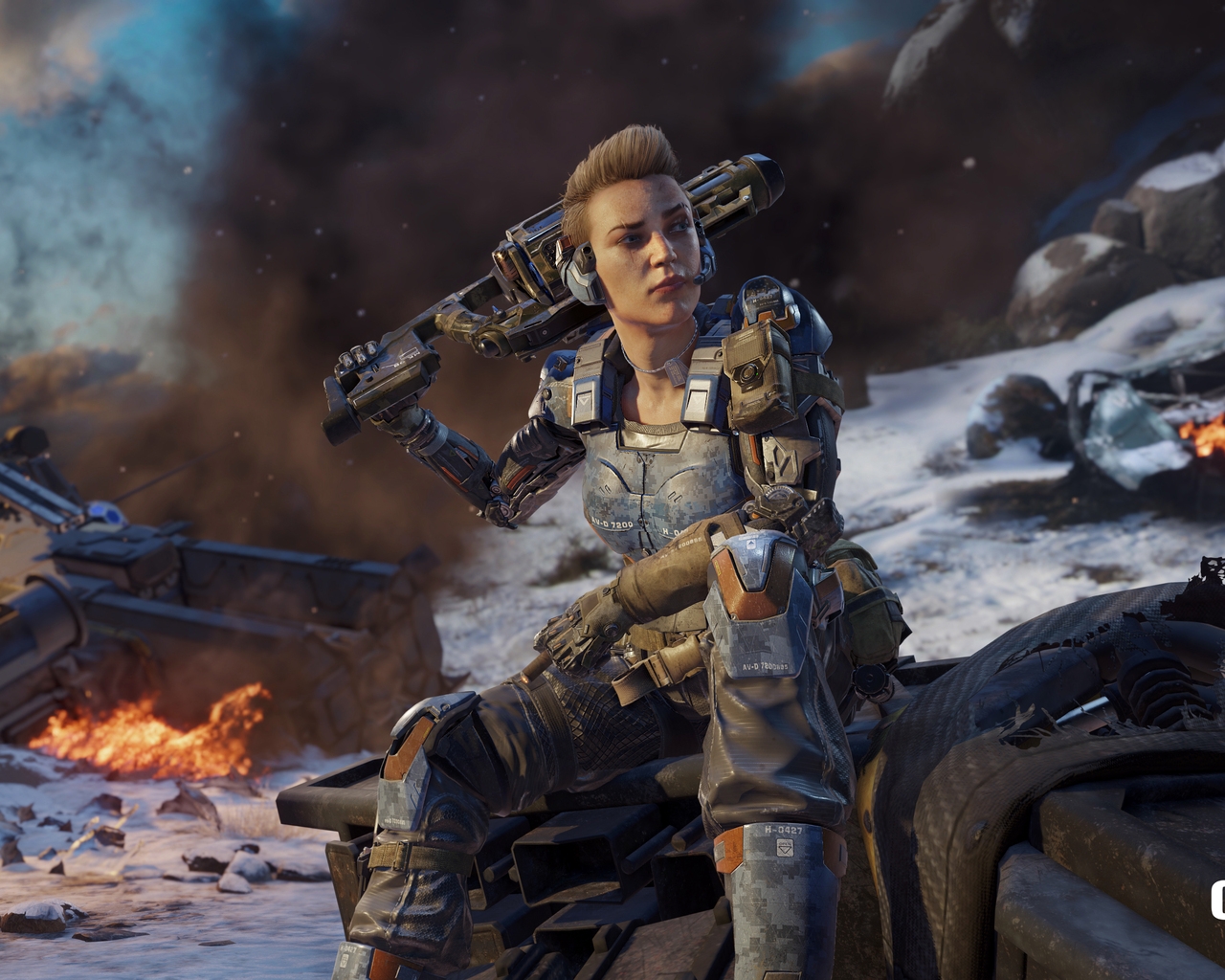 Call of Duty Black Ops 3 Girl for 1280 x 1024 resolution