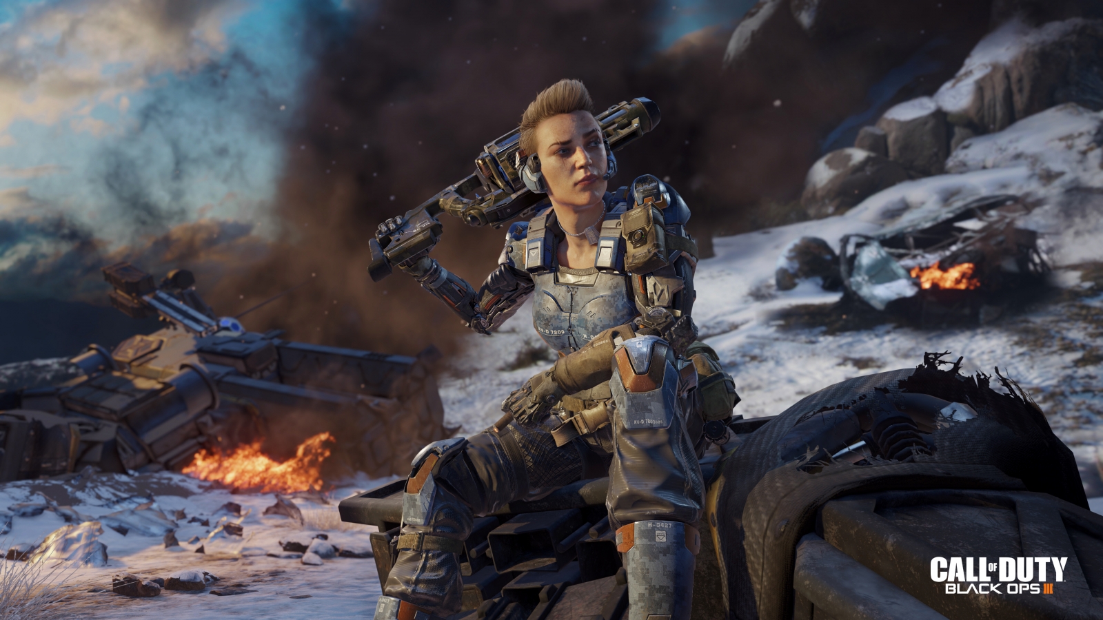 Call of Duty Black Ops 3 Girl for 1600 x 900 HDTV resolution