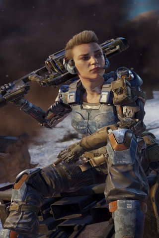 Call of Duty Black Ops 3 Girl for 320 x 480 iPhone resolution