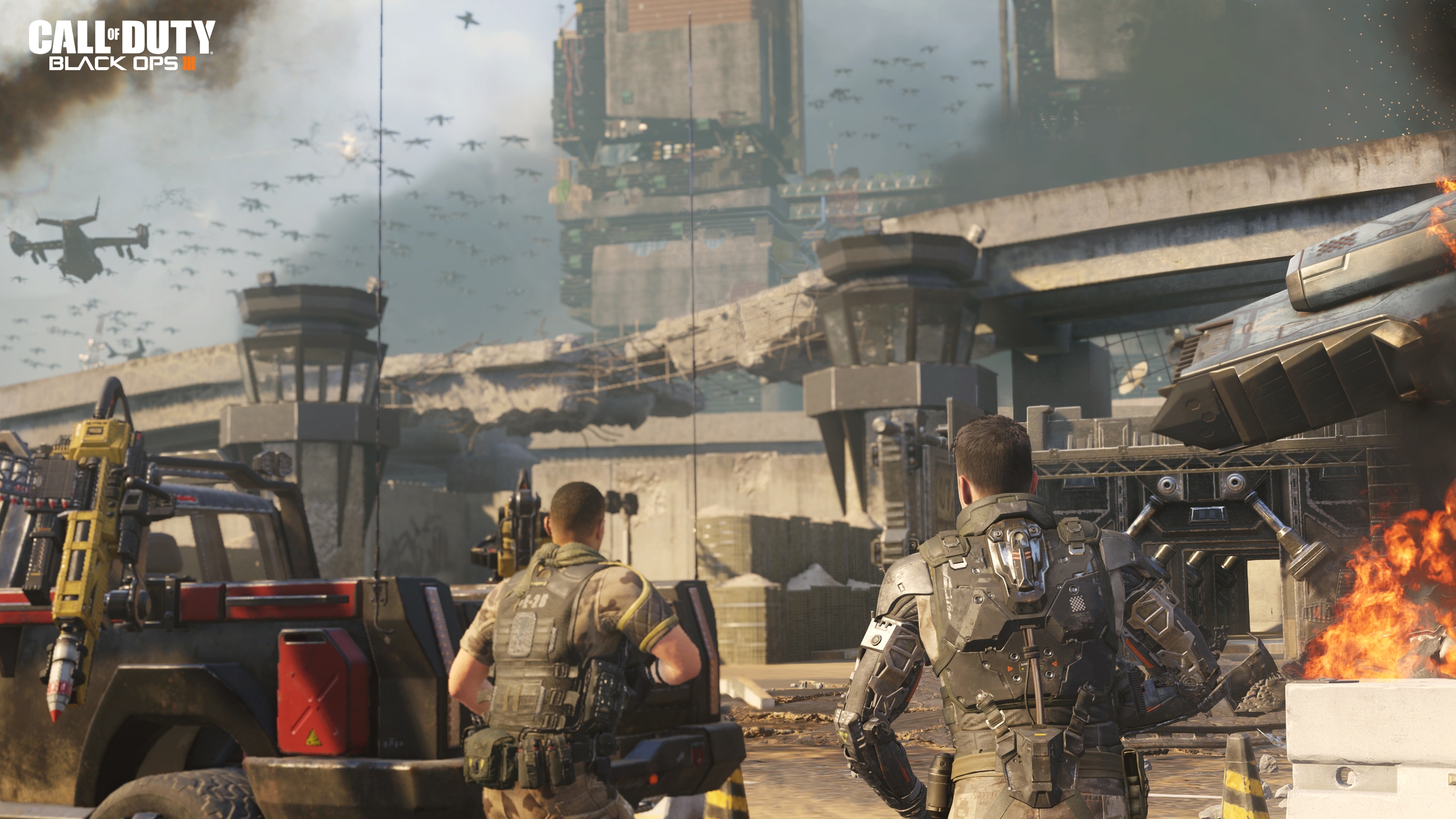 Call of Duty Black Ops 3 Ramses Station Under Siege for 2560x1440 HDTV resolution