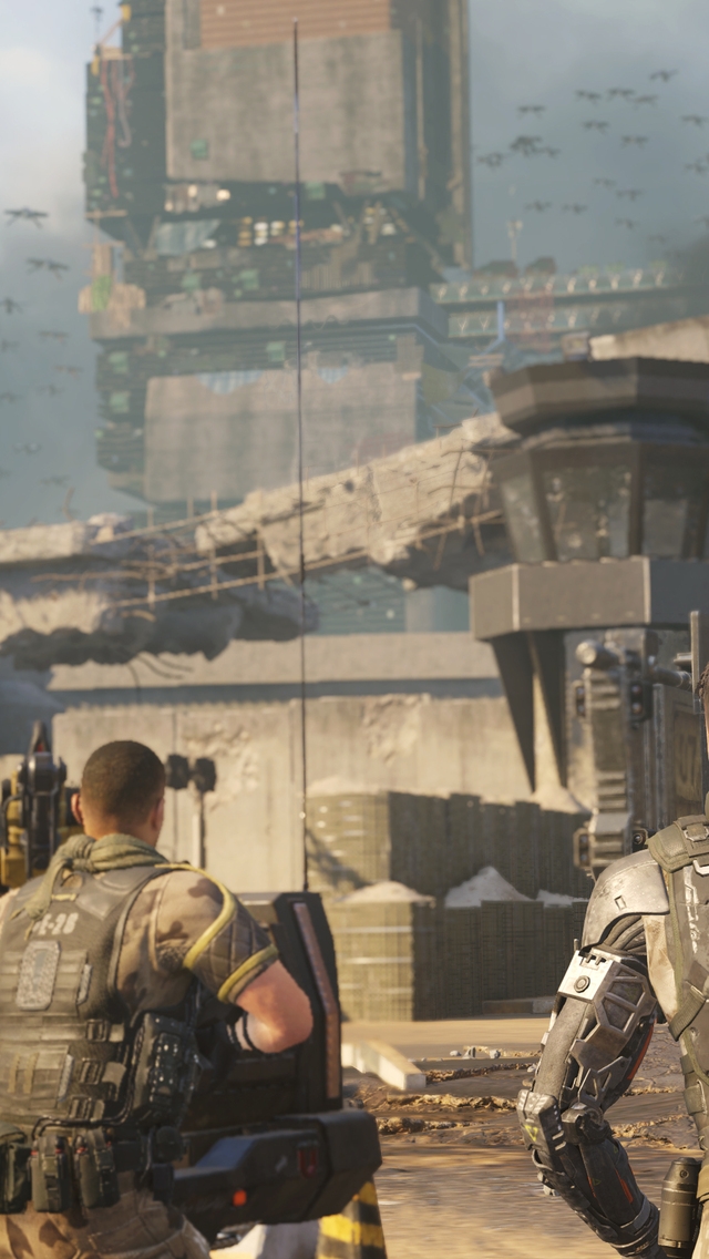 Call of Duty Black Ops 3 Ramses Station Under Siege for 640 x 1136 iPhone 5 resolution